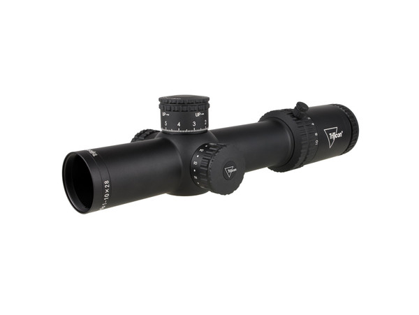 Trijicon Credo 1-10x28 - First Focal Plane (FFP) Riflescope w/ Red/Green Segmented Circle Enhanced Reticle, 34mm Tube, Matte Black, Exposed Elevation Adjuster with Return to Zero Feature