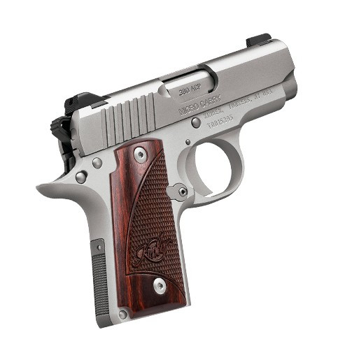 Kimber Micro Stainless Rosewood (NS) .380 ACP 2.75" - Model #3300207