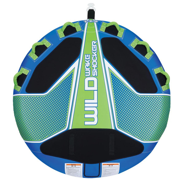 Full Throttle Wild Wake Shocker - 3 Rider Towable Tube - Blue