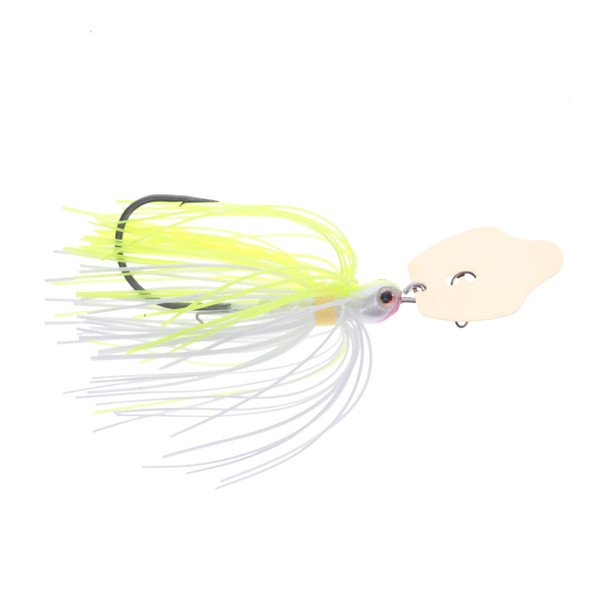 Strike King Thunder Cricket Vibrating Swim Jig - 203 - Chartreuse White, Gold, 3/8oz