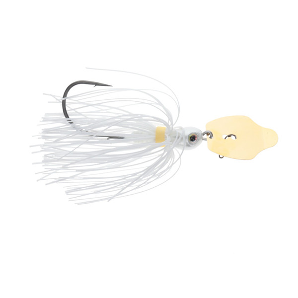 Strike King Thunder Cricket Vibrating Swim Jig - 204 - White, Gold, 1/2oz