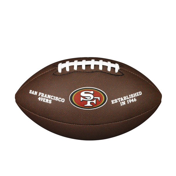 Wilson NFL Backyard Legend Football - San Francisco 49ers, Official, Deflated Bulk