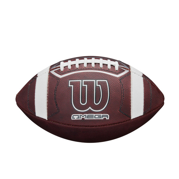 Wilson Omega Game Football - Brown, Official, Inflated Bulk
