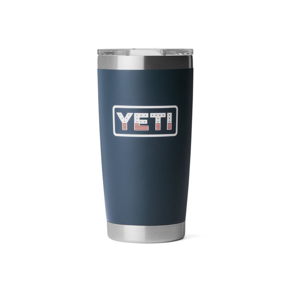 YETI Rambler 20 oz Tumbler - Navy/Badge