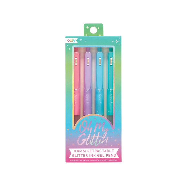 Ooly Oh My Glitter! Retractable Gel Pens - Set of 4