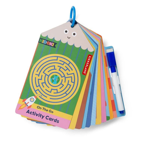 Kikkerland Kidoki Play & Erase Activity Cards