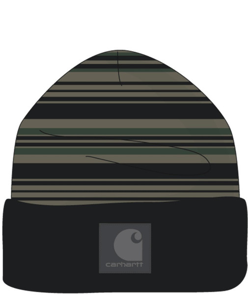 Carhartt Men's Striped Cuffed Beanie - Dusty Olive