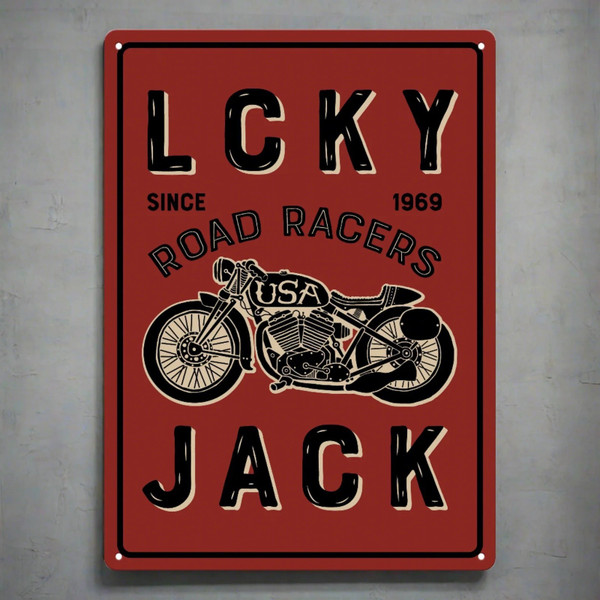 Rivers Edge Gifts Tin Sign 12in x 17in-LCKY Jack