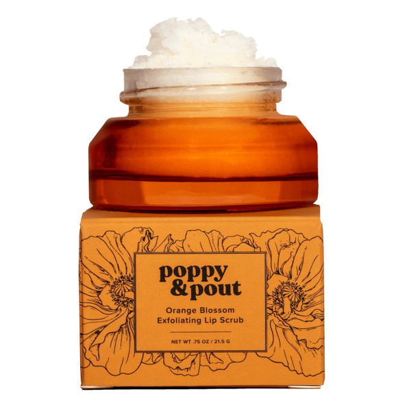 Poppy & Pout Lip Scrub, Original, Orange Blossom