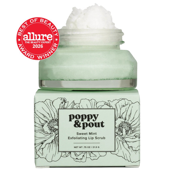 Poppy & Pout Lip Scrub, Original, Sweet Mint