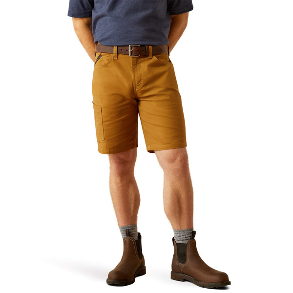 Ariat Men's Rebar DuraStretch Made Tough 10" Short - Bistro