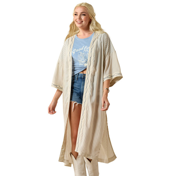 Ariat Women's Bella Duster - Twill Stripe