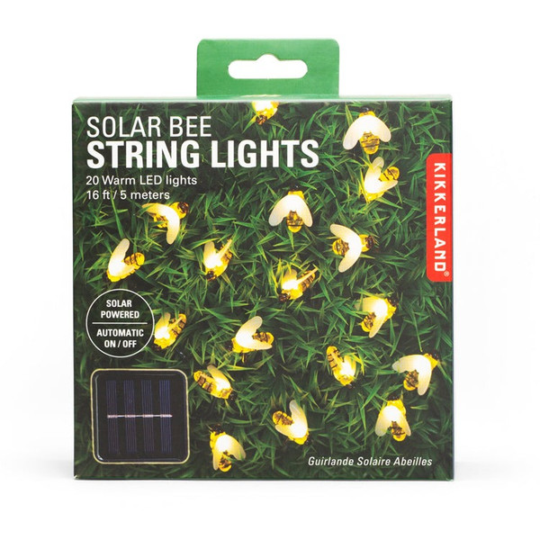 Kikkerland Bee Solar String Lights