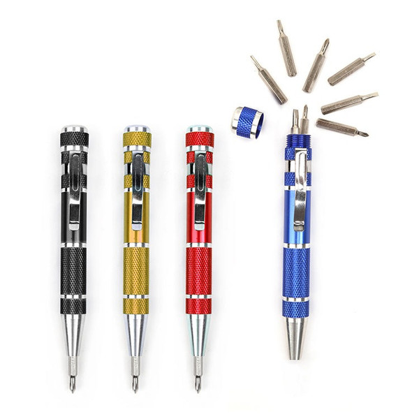 Kikkerland Precision 8-in-1 Screwdriver Assort