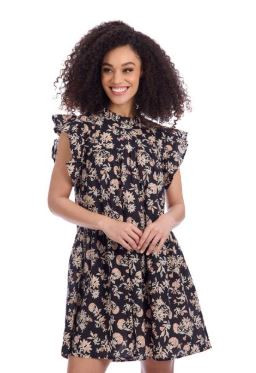 CANNON PRINTED DRESS-L-718540999851