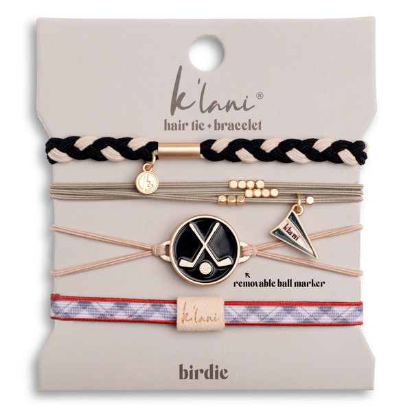 K'lani "Birdie" Black and Green Hair Tie Bracel