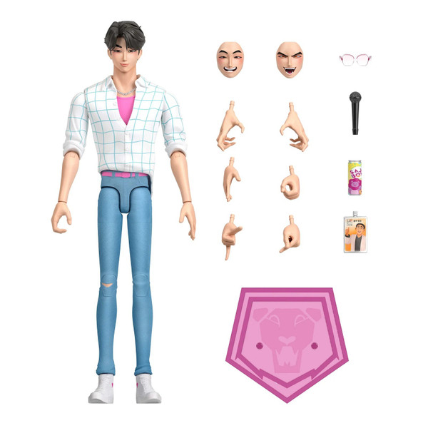 KPop Demon Hunters Saja Boys Jinu 6.7-Inch Action Figure With Accessories & Swappable Faces & Hands