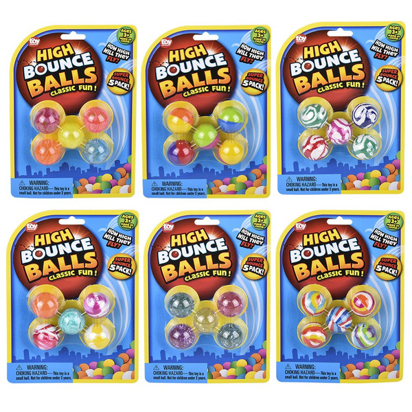Toy Network High Bounce Balls (5 PK) (1")