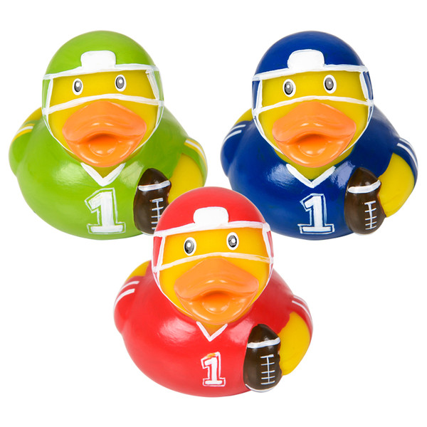 Toy Network Rubber Duckie (Football) (2") (No UPC)