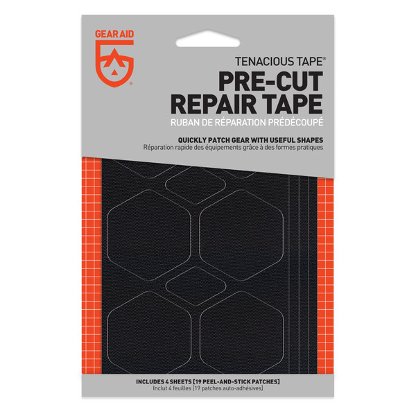 Gear Aid Tenacious Tape Precut Repair Tape - Blk