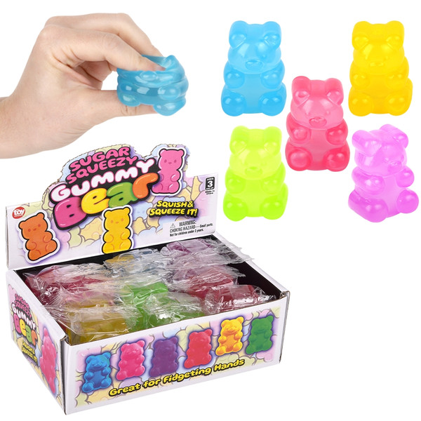 Toy Network 2" Sugar Squeezy Yummy Bear 12/dis