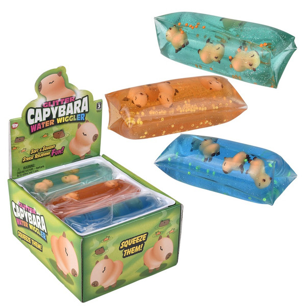 Toy Network Jumbo Capybara Water Wigglers 5" 6/disp