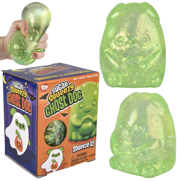 Toy Network Jumbo Sugar Squeezy Halloween Ghost Dog