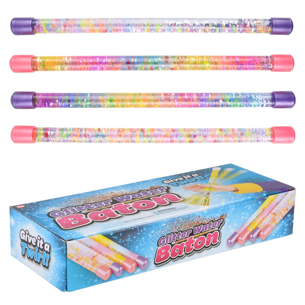 Toy Network Ts - 12" Glitter Water Baton (12pcs/display)