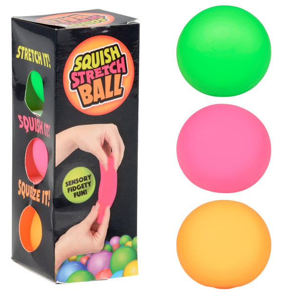 Toy Network Ts-squish And Stretch Mini Gummi Ball 1.7" (3pc)