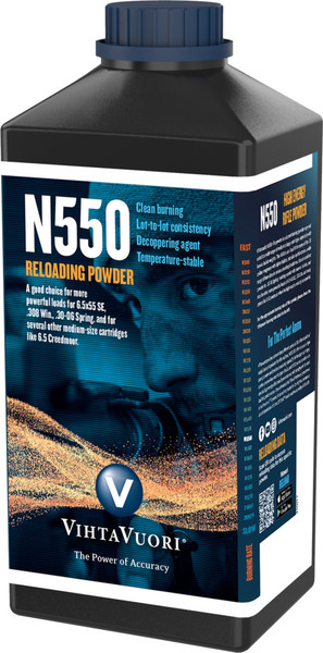 Vihtavuori N550 Powder 1 lb Canister T11955-6420615700999