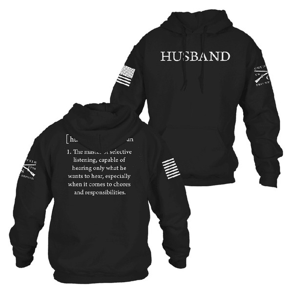 Grunt Style Husband Defined Hoodie - Black