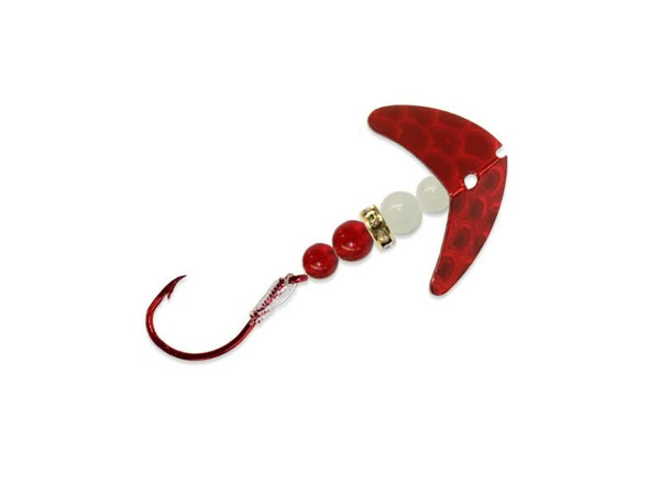 Macks SB Shad Slammer 4 Red Scl/Glo Wht/Ruby