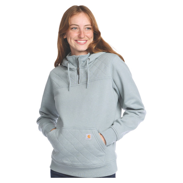 W Paxton Qltd Qtr Zip Swtshrt - Blue Cove Heather
