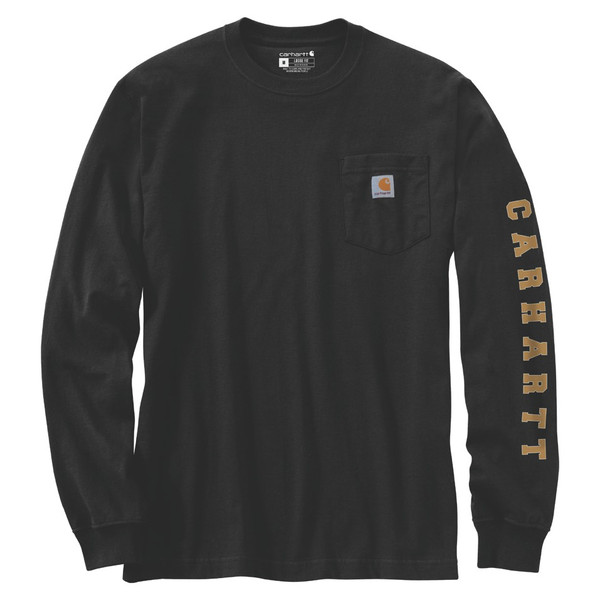 M Irvine Rlxd Pntr LS Tshrt - Black
