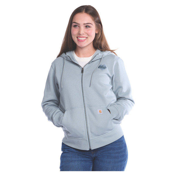 W Marquette Hrt Fzip Swtshrt - Blue Cove