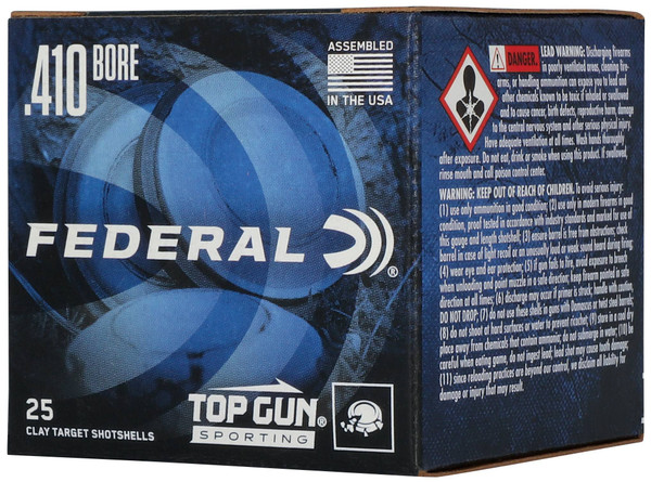 Federal Top Gun, 410 Bore, 8 Shot, 2-1/2 in, 1/2 oz - 25 Rounds
