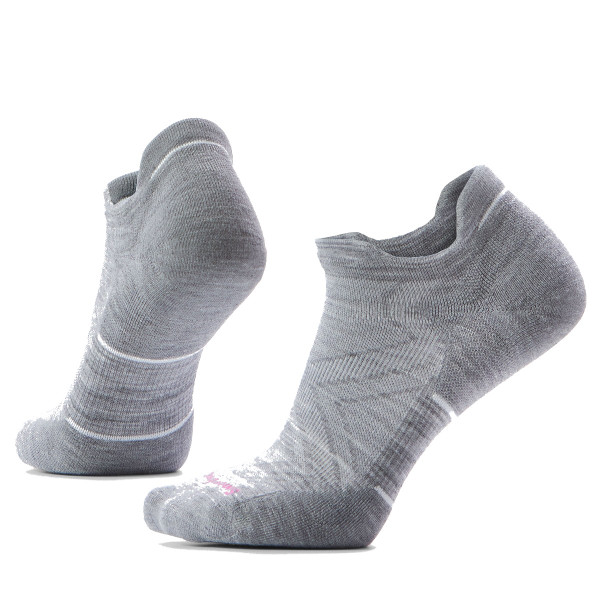 Smartwool Women's Run Low Ankle Socks Light Gray-White