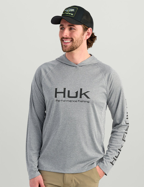 Huk Pursuit Hoodie H1200525 Night Owl Hthr 018