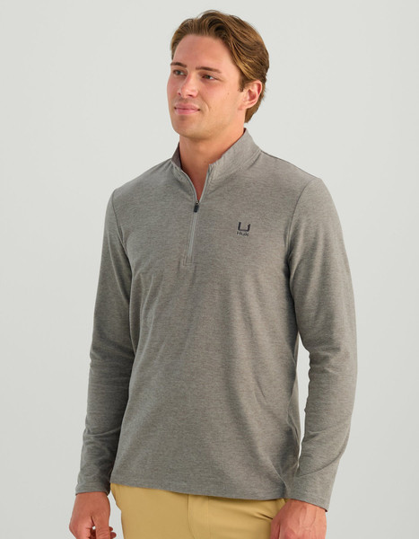 Huk M Leeward Lightweight Fleece 1/4 Zip Nigh
