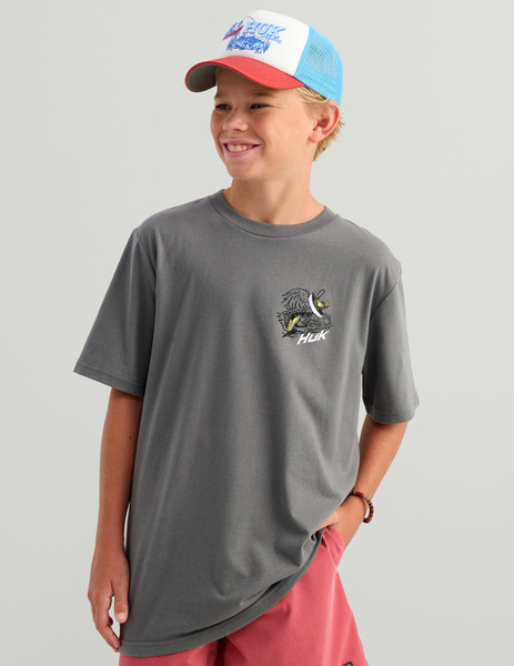Huk Yxs Cerulean Fish Adventure Tee