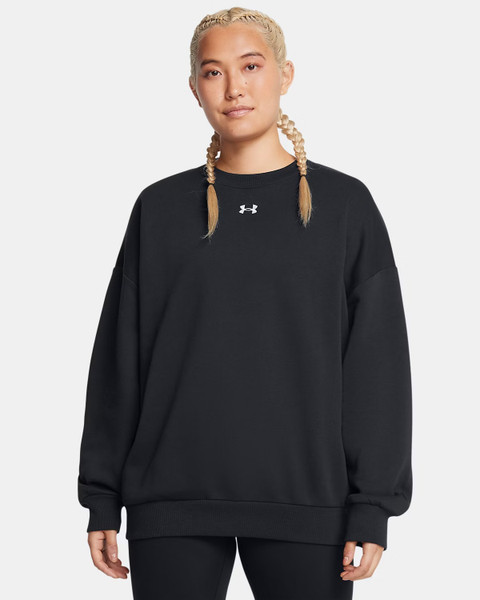 Under Armour UA Rival Fleece Women's Oversized Crew Black XL