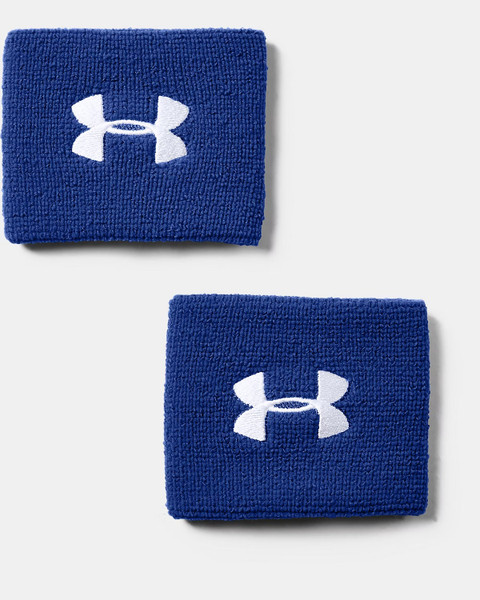 Under Armour UA Performance Men's 2-Pack 3" Wristband Blue OSFA