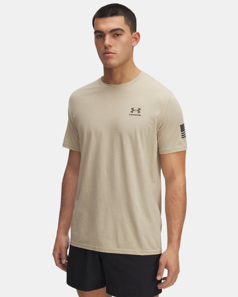 Under Armour UA Freedom Flag Men's T-Shirt Brown XXLT