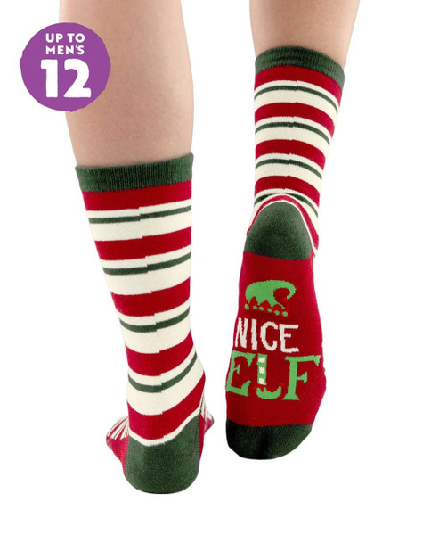 Lazy One Nice Elf Sock XL