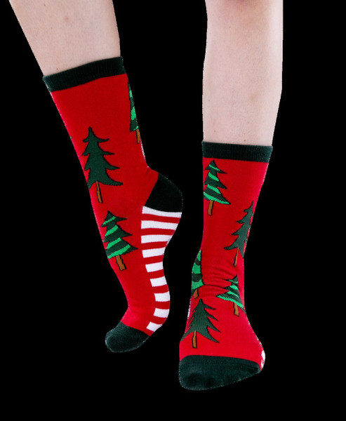 Lazy One Striped Trees Sock Xl