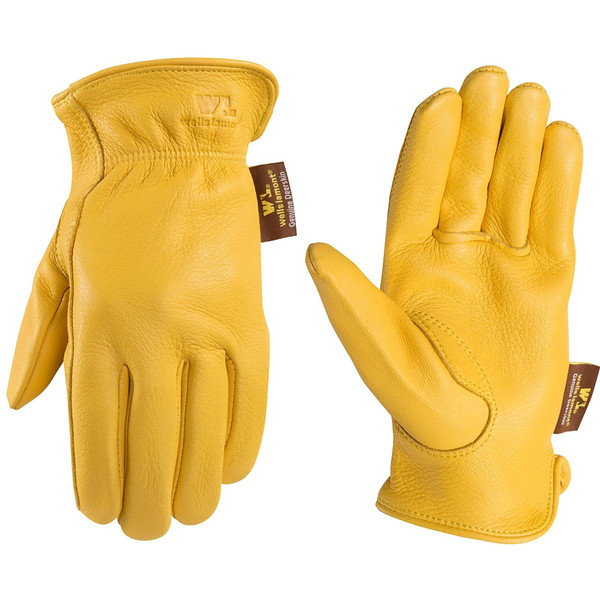 Wells Lamont Women's Grain Gold Deerskin Boun Gloves M