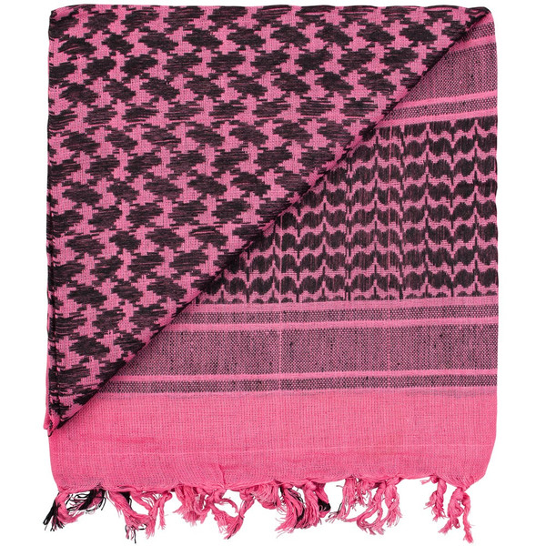 Fox Outdoor Tactical Shemagh - Black and Pink