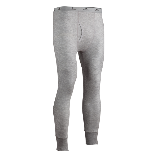 Indera Mills Men's 2-Layer Merino Wool Performance Base Layer Pant - Grey / XL