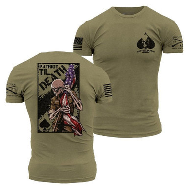 Grunt Style Patriot Til' Death T-Shirt - Green