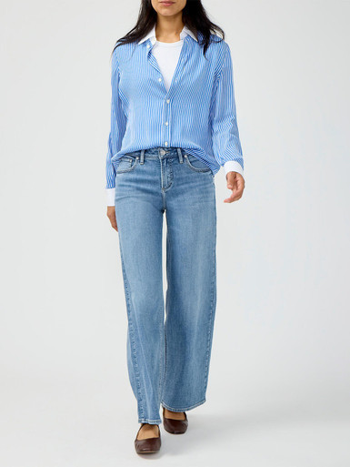 Silver Jeans Women's Abbey Suki Wide Leg Jeans